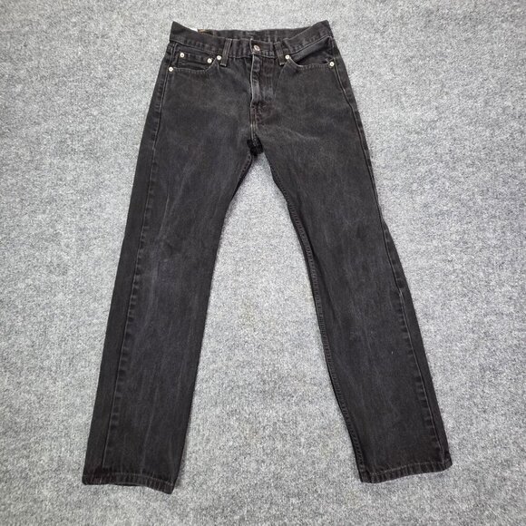 Levis 505 Jeans Mens 30x32 Straight Leg Denim Pants Classic Fit - Picture 1 of 11